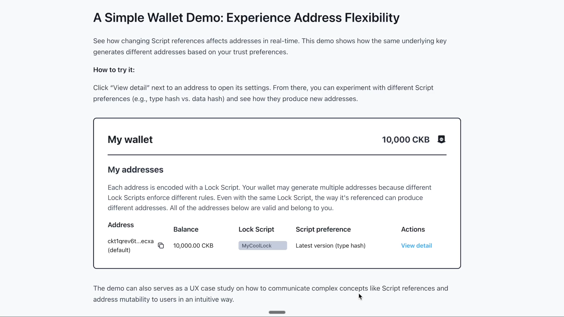 Craft CKB Address Demo